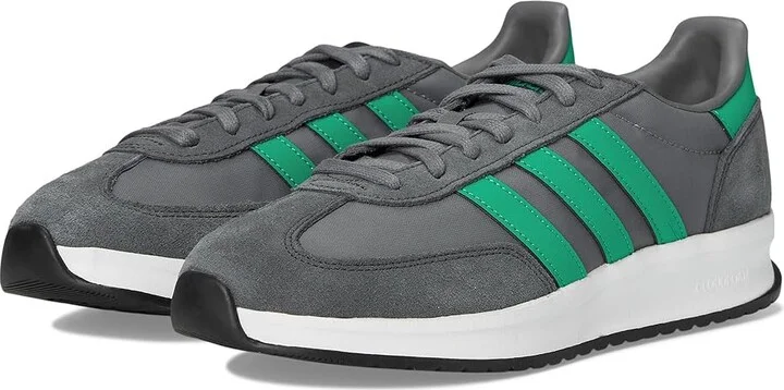 adidas Running Run 70s 2.0 Men's Shoes Grey/Semi Court Green/Carbon : 8.5 D - Medium, Suede/Textile