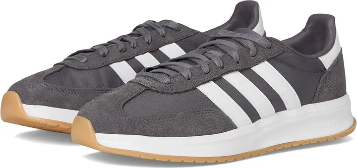 adidas Running Run 70s 2.0 Men's Shoes Grey Strata/White/Gum : 7 D - Medium, Suede/Textile