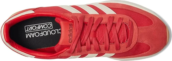 adidas Running Run 70s 2.0 Men's Shoes Pure Ruby/Off-White/Semi Lucid Red : 9.5 D - Medium, Suede/Textile - Image 2