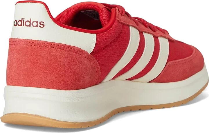 adidas Running Run 70s 2.0 Men's Shoes Pure Ruby/Off-White/Semi Lucid Red : 9.5 D - Medium, Suede/Textile - Image 4