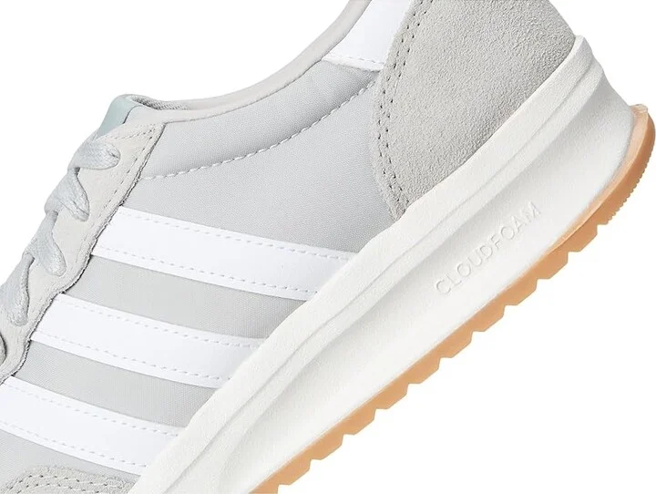 adidas Running Run 70s 2.0 Women's Running Shoes Grey/White/Grey : 10 B - Medium, Suede/Textile - Image 7