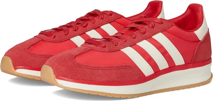 adidas Running Run 70s 2.0 Women's Running Shoes Pure Ruby/Off White/Better Scarlet : 7 C - Medium, Suede/Textile