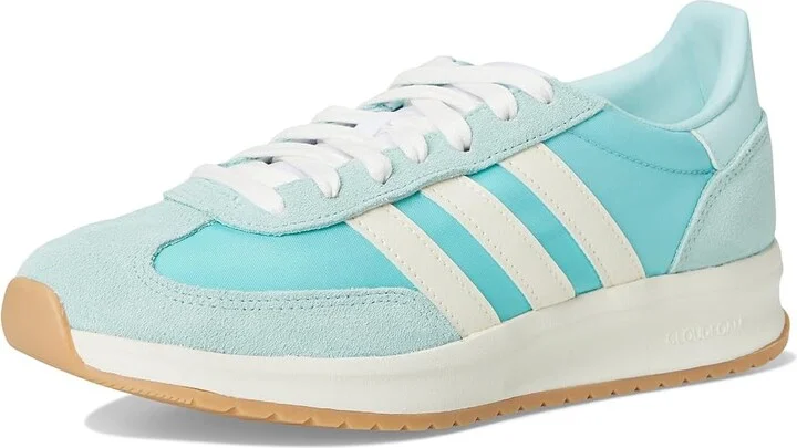 adidas Running Run 70s 2.0 Women's Running Shoes Semi Flash Aqua/Off-White/Semi Flash Aqua : 7.5 B - Medium, Suede/Textile - Image 5
