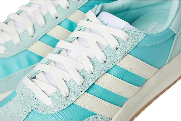 adidas Running Run 70s 2.0 Women's Running Shoes Semi Flash Aqua/Off-White/Semi Flash Aqua : 7.5 B - Medium, Suede/Textile - Image 7