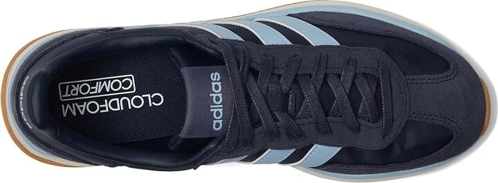 adidas Running Run 70s 2.0 Women's Running Shoes Shadow Navy/Blue/Off White : 11 C - Medium, Suede/Textile - Image 2