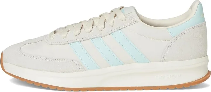 adidas Running Run 70s 2.0 Women's Running Shoes Wonder White/Semi Flash Aqua/Off White : 7.5 C - Medium, Suede/Textile - Image 6