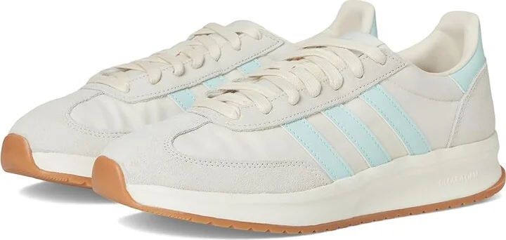 adidas Running Run 70s 2.0 Women's Running Shoes Wonder White/Semi Flash Aqua/Off White : 7.5 C - Medium, Suede/Textile