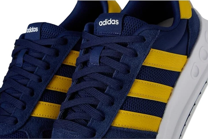 adidas Running Run 84 Men's Running Shoes Dark Blue/White/Utility Yellow : 9 D - Medium, Rubber - Image 7