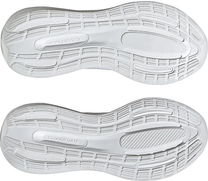 adidas Running Run Falcon 3.0 Women's Shoes White/White/Black : 6.5 B - Medium, Rubber - Image 3
