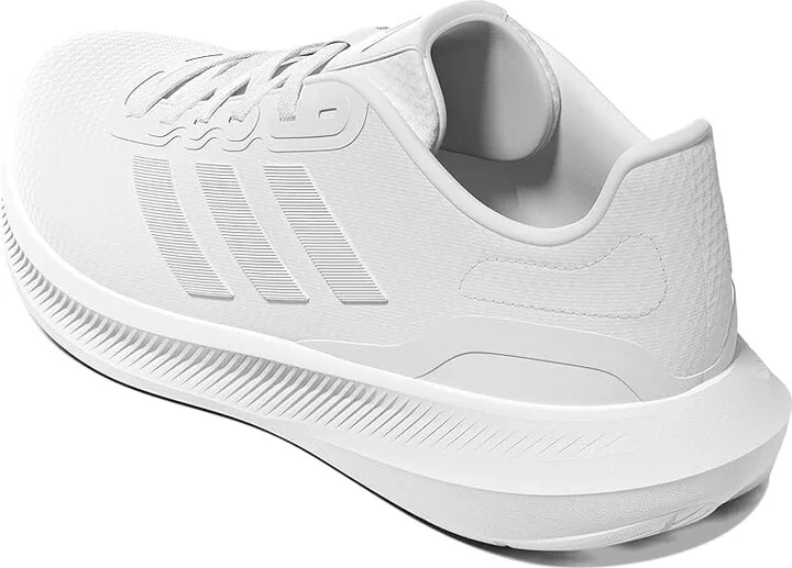 adidas Running Run Falcon 3.0 Women's Shoes White/White/Black : 6.5 B - Medium, Rubber - Image 4