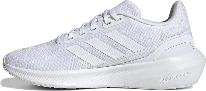 adidas Running Run Falcon 3.0 Women's Shoes White/White/Black : 6.5 B - Medium, Rubber - Image 5