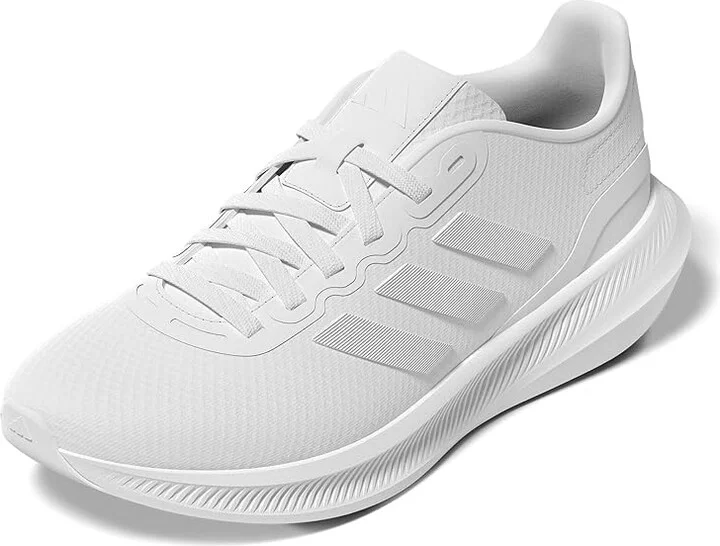 adidas Running Run Falcon 3.0 Women's Shoes White/White/Black : 6.5 B - Medium, Rubber