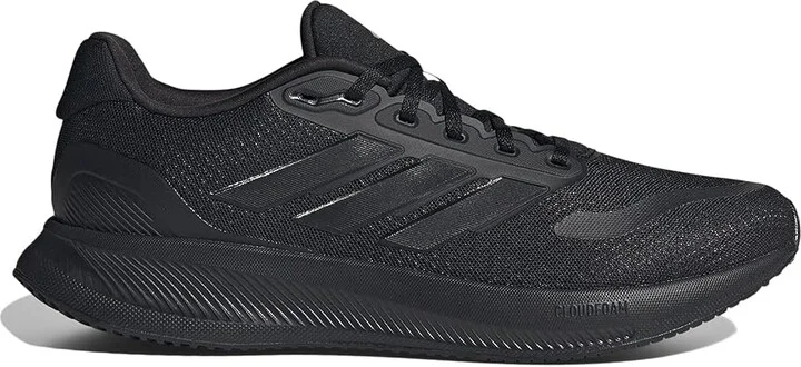 adidas Running Run Falcon 5 Men's Running Shoes Black/Black/Black : 14 D - Medium, Textile - Image 5