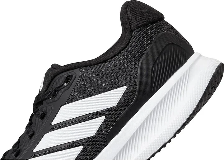 adidas Running Run Falcon 5 Men's Running Shoes Black/White/Black 1 : 14 D - Medium, Textile - Image 7