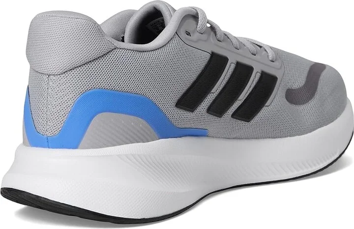 adidas Running Run Falcon 5 Men's Running Shoes Glory Grey/Black/Blue Fusion : 8 D - Medium, Textile - Image 4