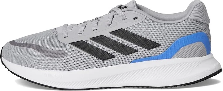 adidas Running Run Falcon 5 Men's Running Shoes Glory Grey/Black/Blue Fusion : 8 D - Medium, Textile - Image 6
