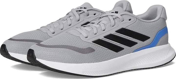adidas Running Run Falcon 5 Men's Running Shoes Glory Grey/Black/Blue Fusion : 8 D - Medium, Textile