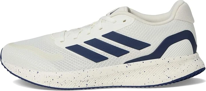 adidas Running Run Falcon 5 Men's Running Shoes White/Dark Blue/Black : 11.5 D - Medium, Textile - Image 6