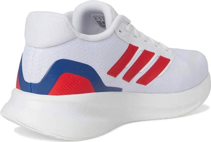 adidas Running Run Falcon 5 Men's Running Shoes White/Semi Lucid Red/Black : 13 D - Medium, Textile - Image 4