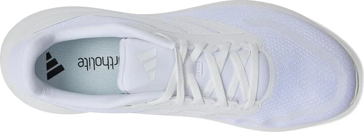adidas Running Run Falcon 5 Men's Running Shoes White/White/White : 7 D - Medium, Textile - Image 2