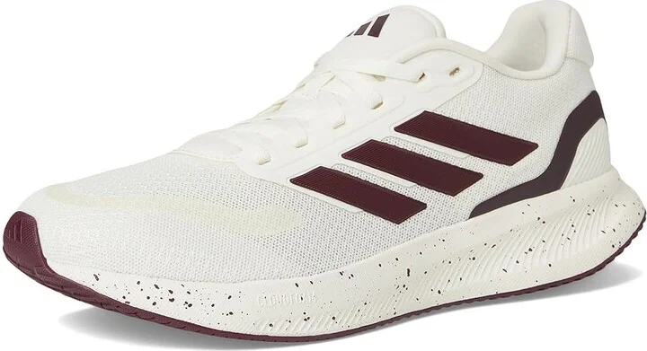 adidas Running Run Falcon 5 Women's Running Shoes Off-White/Maroon/Black : 10 B - Medium, Synthetic - Image 5