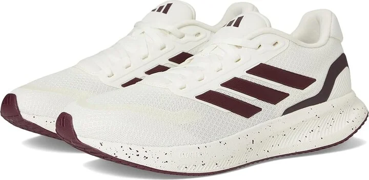 adidas Running Run Falcon 5 Women's Running Shoes Off-White/Maroon/Black : 10 B - Medium, Synthetic