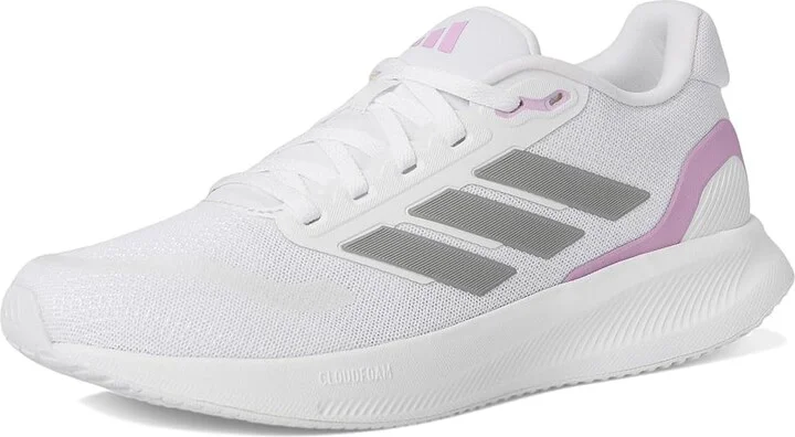 adidas Running Run Falcon 5 Women's Running Shoes White/Grey Strata/Black 2 : 10.5 B - Medium, Synthetic - Image 5