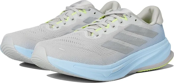 adidas Running Supernova Rise 2 Running Shoes Men's Running Shoes Grey/Matte Silver/Blue : 11.5 D - Medium, Rubber