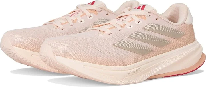 adidas Running Supernova Rise 2 Running Shoes Women's Running Shoes Wonder Quartz/Champagne Metallic/Pure Ruby : 8 B - Medium, Rubber