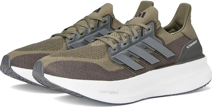 adidas Running Ultraboost 5 Running Shoes Men's Running Shoes Olive Strata/Iron Metallic/Shadow Olive : 9 D - Medium, Rubber