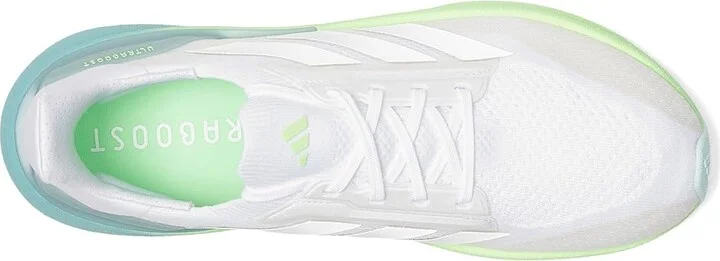adidas Running Ultraboost 5X Running Shoes Men's Running Shoes White/Dash Grey/Lime Burst : 9 D - Medium, Textile - Image 2