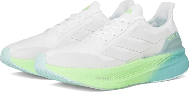adidas Running Ultraboost 5X Running Shoes Men's Running Shoes White/Dash Grey/Lime Burst : 9 D - Medium, Textile