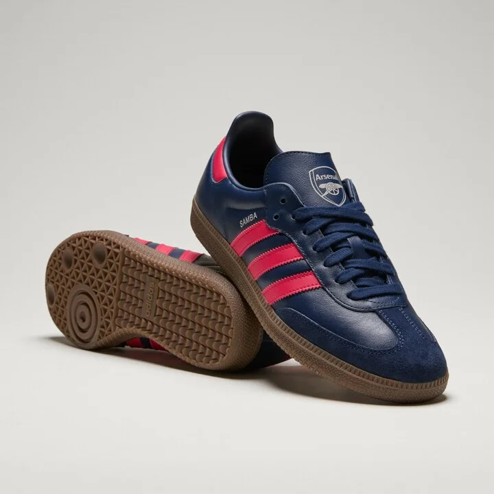 adidas Samba Arsenal Shoes Night Indigo 8 Unisex
