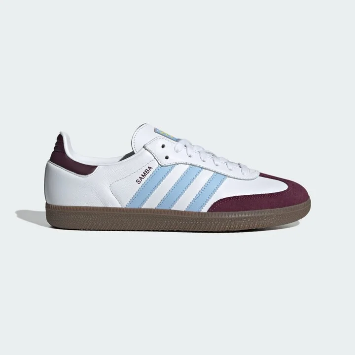 adidas Samba Aston Villa FC Shoes Cloud White 7 Unisex
