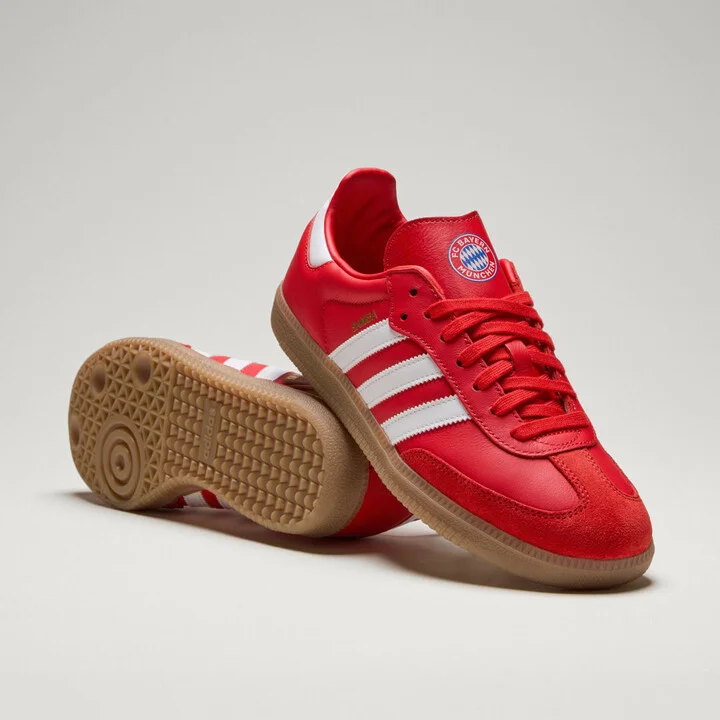 adidas Samba FC Bayern Shoes Red 7 Unisex
