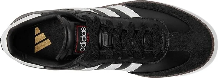 adidas Samba Indoor Soccer Shoes Men's Soccer Shoes Black/White/Vivid Red : 13.5 D - Medium, Leather - Image 2