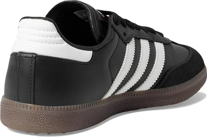 adidas Samba Indoor Soccer Shoes Men's Soccer Shoes Black/White/Vivid Red : 13.5 D - Medium, Leather - Image 4