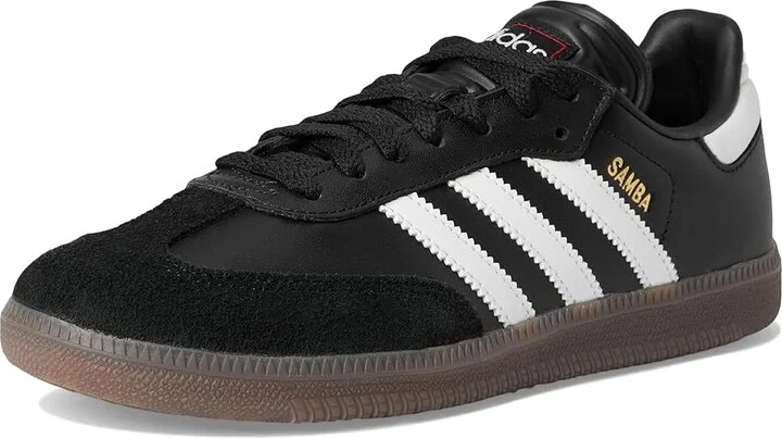 adidas Samba Indoor Soccer Shoes Men's Soccer Shoes Black/White/Vivid Red : 13.5 D - Medium, Leather - Image 5