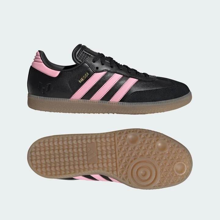 adidas Samba Messi Indoor Soccer Shoes Core Black M 7 / W 8 Mens