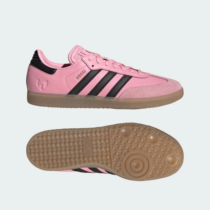 adidas Samba Messi Indoor Soccer Shoes Light Pink M 6.5 / W 7.5 Mens