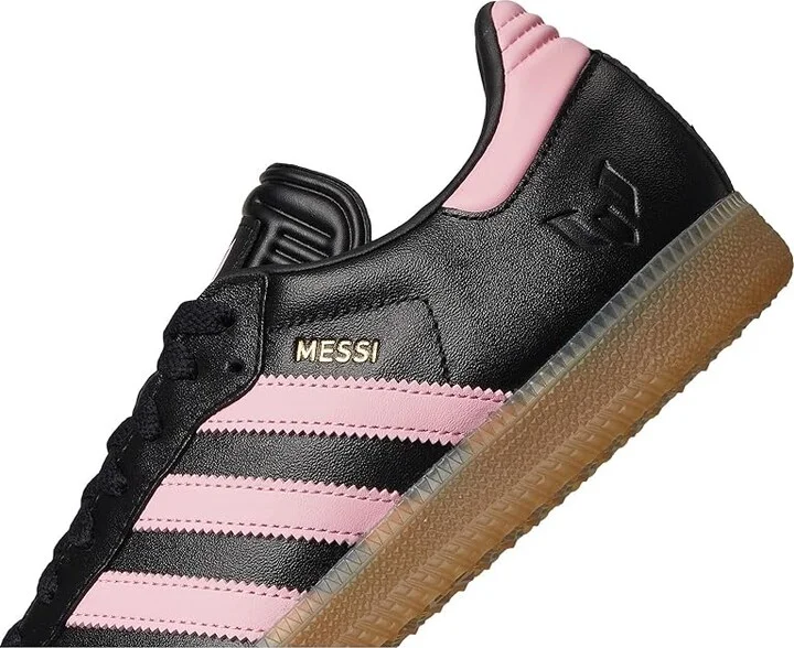 adidas Samba Messi Shoes Men's Soccer Shoes Black/Gold Metallic/Gum : 12 D - Medium, Rubber - Image 7