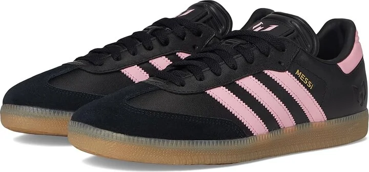 adidas Samba Messi Shoes Men's Soccer Shoes Black/Gold Metallic/Gum : 12 D - Medium, Rubber