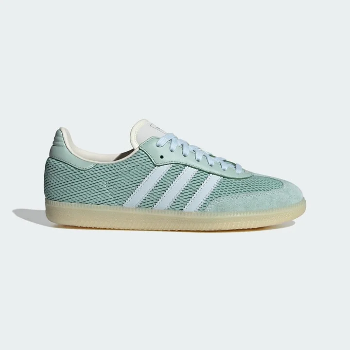 adidas Samba OG Shoes Hazy Green 5 Mens