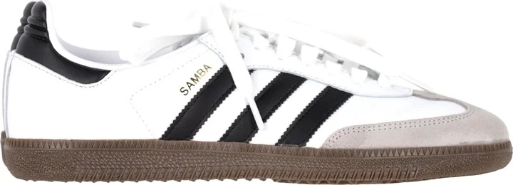 Adidas Samba OG Sneakers in White Leather