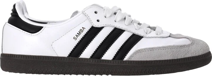 Adidas Samba OG Sneakers in White Leather