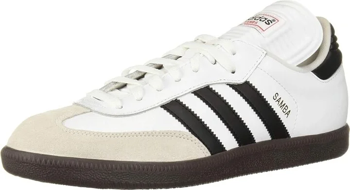 adidas Samba(r) Classic Soccer Cleats Soccer Shoes Running White/Black : Men's 8.5 - Women's 9.5 Medium, Leather - Image 2