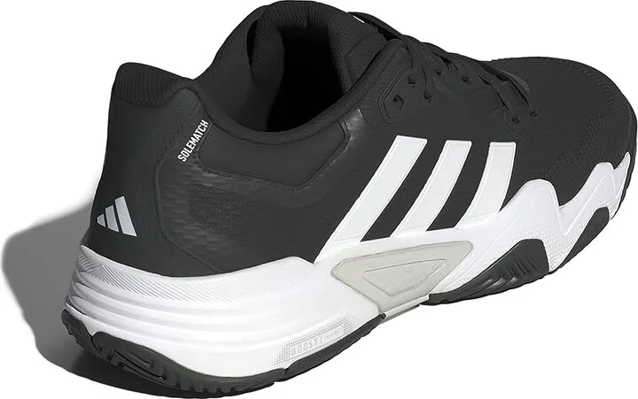 adidas SoleMatch Control 2 Tennis Shoes Men's Shoes Black/White/Silver Metallic : 14 D - Medium, Rubber - Image 4