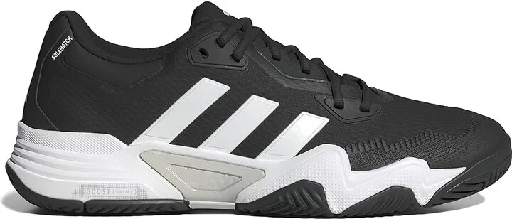 adidas SoleMatch Control 2 Tennis Shoes Men's Shoes Black/White/Silver Metallic : 14 D - Medium, Rubber - Image 6