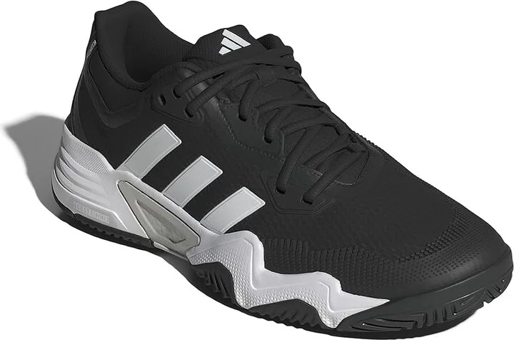 adidas SoleMatch Control 2 Tennis Shoes Men's Shoes Black/White/Silver Metallic : 14 D - Medium, Rubber