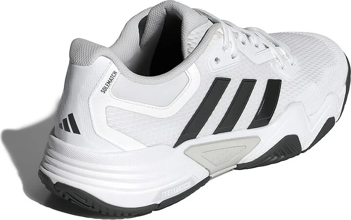 adidas SoleMatch Control 2 Tennis Shoes Men's Shoes White/Black Blue Metallic/Silver Metallic : 8.5 D - Medium, Rubber - Image 4